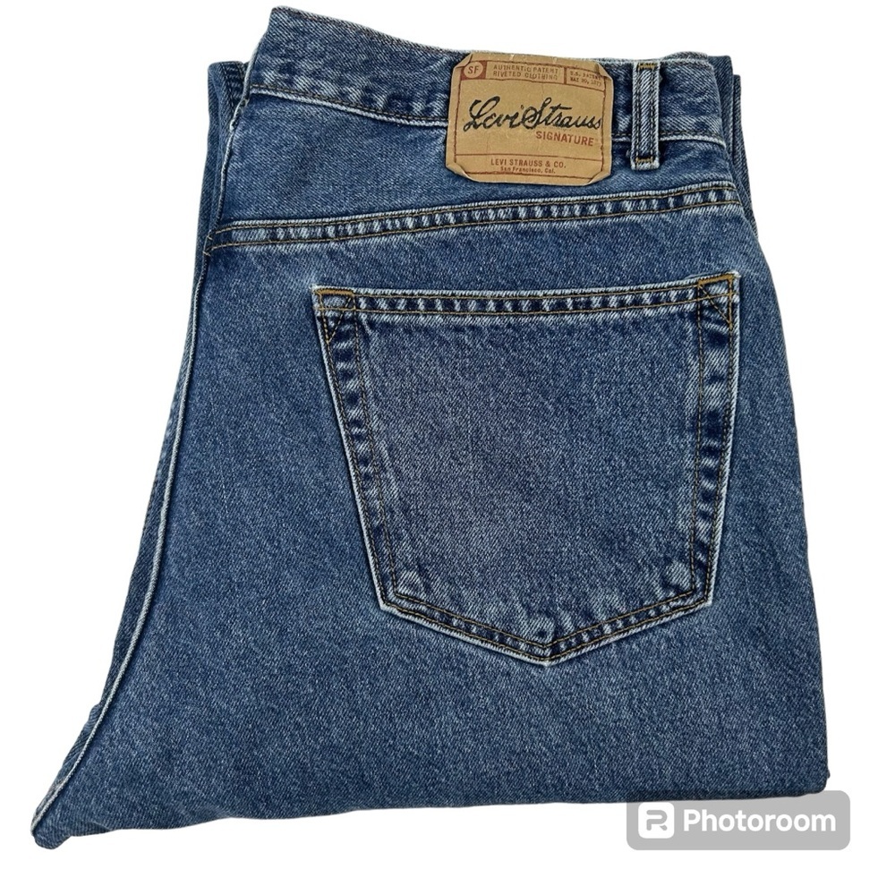 Levi Strauss Signature Relaxed Fit Jeans Size 40 X 30 - Picture 2 of 11